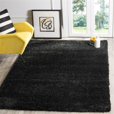 Safavieh 2 ft.-3 in. x 5 ft. Power Loomed Small Rectangle Shag Rug, Black SG151-9090-25